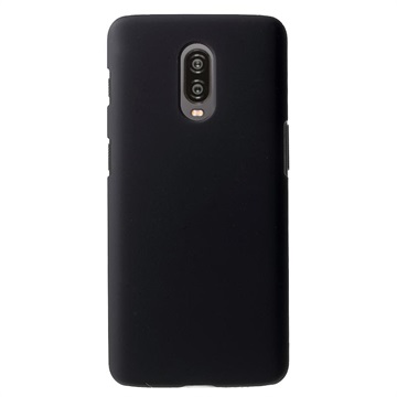 Cover in Plastica Gommata per OnePlus 6T - Nera