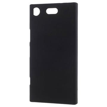 Cover in Plastica Gommata per Sony Xperia XZ1 Compact - Nera