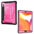 Custodia Ibrida Rugged per iPad 10.2 con Supporto - Rosa Neon