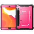 Custodia Ibrida Rugged per iPad 10.2 con Supporto - Rosa Neon