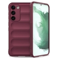 Cover in TPU Serie Rugged per Samsung Galaxy S23 5G - Vino Rosso