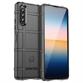 Custodia in TPU Rugged Shield per Sony Xperia 10 IV - Nera