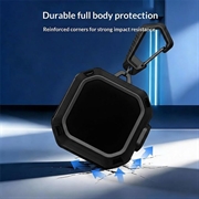 Custodia resistente per Samsung Galaxy Buds4/Buds4 Pro con moschettone e pennelli per la pulizia