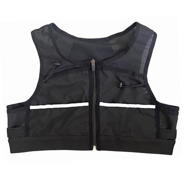 Gilet da running con tasche e linee riflettenti - Taglia Large - Nero