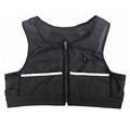 Gilet da running con tasche e linee riflettenti - Taglia media - Nero