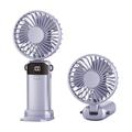 Mini ventilatore portatile pieghevole S1 con display LED e 5 velocità