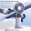 Mini ventilatore portatile pieghevole S1 con display LED e 5 velocità