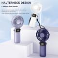 Mini ventilatore portatile pieghevole S1 con display LED e 5 velocità