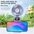 Mini ventilatore portatile pieghevole S1 con display LED e 5 velocità