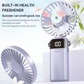 Mini ventilatore portatile pieghevole S1 con display LED e 5 velocità