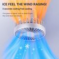 Mini ventilatore portatile pieghevole S1 con display LED e 5 velocità