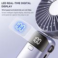 Mini ventilatore portatile pieghevole S1 con display LED e 5 velocità