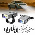 Faretto ausiliario a LED S10 da 16W - Luce bianca, gialla, mista – 6000lm, IP68 - Argento