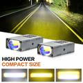 Faretto ausiliario a LED S10 da 16W - Luce bianca, gialla, mista – 6000lm, IP68 - Argento