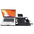 Borsa per laptop S109-3 con caricabatterie wireless da 15W, supporto e tappetino per mouse - Nera