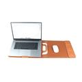 Borsa per laptop S109-3 con caricabatterie wireless da 15W, supporto e tappetino per mouse - Marrone