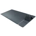 Tappetino da scrivania con ricarica wireless magnetica 3 in 1 S111 - 15W - Nero