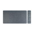 Tappetino da scrivania con ricarica wireless magnetica 3 in 1 S111 - 15W - Nero