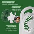 Ventilatore da tavolo S16 a 3 pale con 3 velocità, batteria da 1200mAh