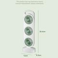 Ventilatore da tavolo S16 a 3 pale con 3 velocità, batteria da 1200mAh - Verde