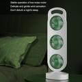 Ventilatore da tavolo S16 a 3 pale con 3 velocità, batteria da 1200mAh - Verde