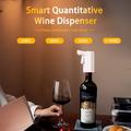 Dispenser per vino intelligente S18 - Dosaggio preciso da 1-99ml, touchscreen, aerazione e ricarica USB-C - Bianco