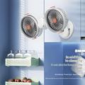 Ventilatore portatile S19 con doppia ventola e clip, 5 velocità