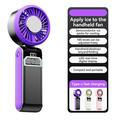 Ventilatore turbo portatile S2 con 100 velocità - Viola / Grigio Scuro