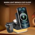 Caricabatterie MagSafe 3-in-1 S6 con luce RGB - iPhone, Apple Watch, AirPods
