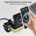 Caricabatterie MagSafe 3-in-1 S6 con luce RGB - iPhone, Apple Watch, AirPods