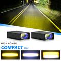 Faretto a LED con griglia S7 da 16W - Abbagliante/Anabbagliante, fendinebbia, 3 modalità di illuminazione - Nero