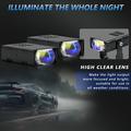 Faretto a LED con griglia S7 da 16W - Abbagliante/Anabbagliante, fendinebbia, 3 modalità di illuminazione - Nero