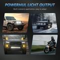 Faretto a LED con griglia S7 da 16W - Abbagliante/Anabbagliante, fendinebbia, 3 modalità di illuminazione - Nero