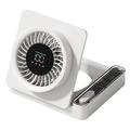 Ventilatore da tavolo pieghevole S8 con timer - Bianco