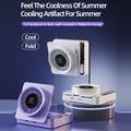 Ventilatore da tavolo pieghevole S8 con timer - Bianco