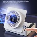 Ventilatore da tavolo pieghevole S8 con timer - Bianco