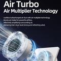 Ventilatore da tavolo pieghevole S8 con timer - Bianco