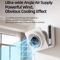 Ventilatore da tavolo pieghevole S8 con timer - Bianco