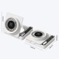 Ventilatore da tavolo pieghevole S8 con timer - Bianco
