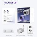 Ventilatore da tavolo pieghevole S8 con timer - Bianco