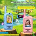 S88 Video Walkie Talkie per bambini con portata di 300 m - Blu / Rosa