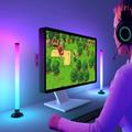 SAL061: illuminazione d\'ambiente a LED per PC da gioco con telecomando