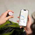 SBS Track My Circle Tracker impermeabile IP65 per oggetti - compatibile con Apple Find My - Rosa