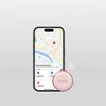 SBS Track My Circle Tracker impermeabile IP65 per oggetti - compatibile con Apple Find My - Rosa