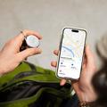 SBS Track My Circle Tracker impermeabile IP65 per oggetti - Compatibile con Apple Find My - Bianco