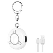 SC300 Allarme di sicurezza personale da 130dB con torcia a LED stroboscopica - Bianco