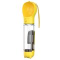 SH-01 Borraccia portatile multifunzionale per cani con dispenser per sacchetti di cacca - Giallo