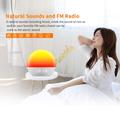 SH08: sveglia da comodino con luce LED, colori d\'atmosfera, rumore bianco e radio FM