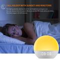 SH08: sveglia da comodino con luce LED, colori d\'atmosfera, rumore bianco e radio FM
