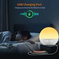 SH08: sveglia da comodino con luce LED, colori d\'atmosfera, rumore bianco e radio FM